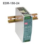 منبع تغذیه سوئیچینگ ریلی 24 ولت 6.5 آمپر مدل EDR-150-24 برند MEANWELL