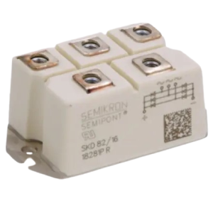 پل دیود سه فاز 82 آمپر 1600 ولت مدل SKD82/16 برند SEMIKRON