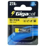 باتری ریموتی آلکالاین 12 ولت سایز 27A مارک GIGACELL
