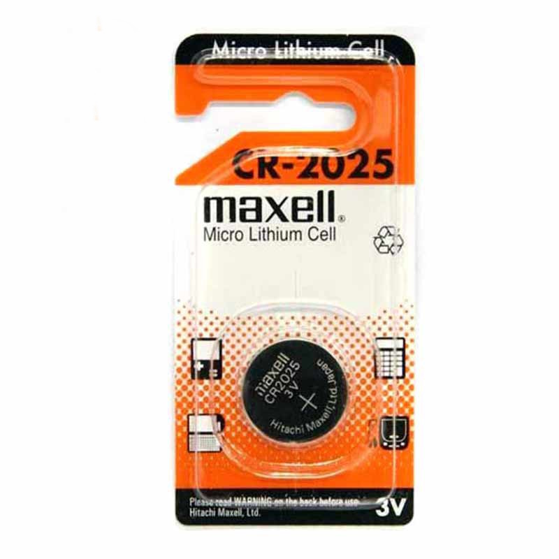 باتری سکه ای 3 ولت لیتیوم سایز CR2025 مارک maxell باتری سکه ای 3 ولت لیتیوم سایز CR2025 مارک maxell