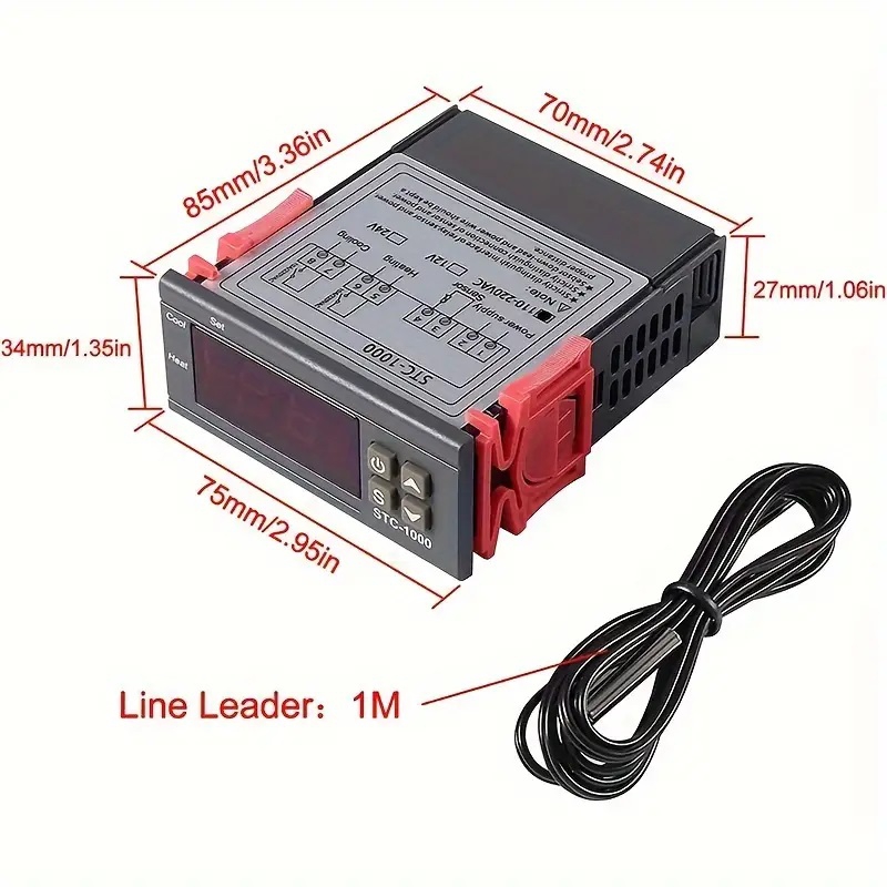 ترموستات صنعتی دیجیتالی دما 220VAC مدل STC-1000