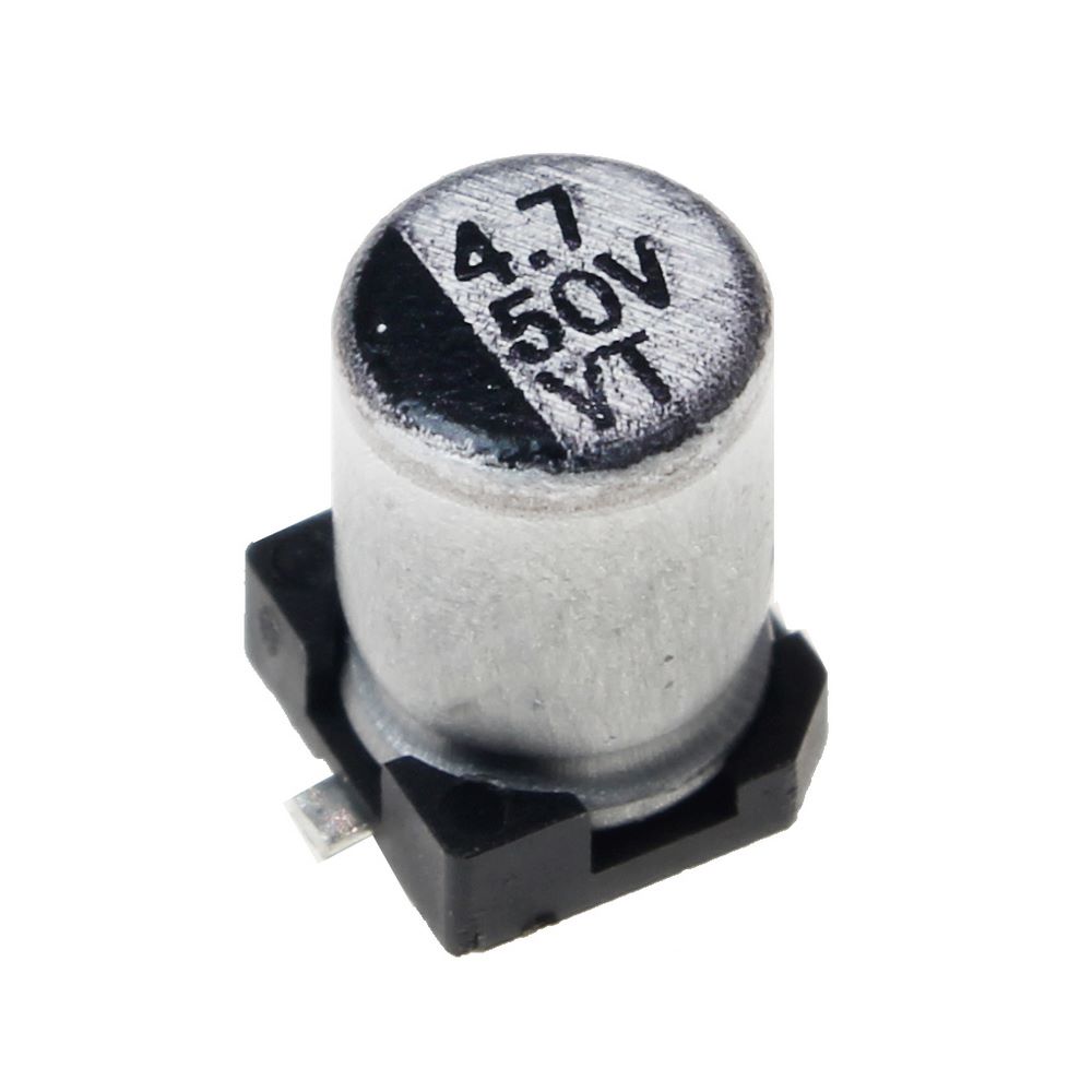 خازن SMD الکترولیت 4.7UF 50V خازن SMD الکترولیت 4.7UF 50V
