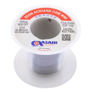 سیم لحیم 0.8 میلی متر حلقه 50 گرمی برند ASAHI