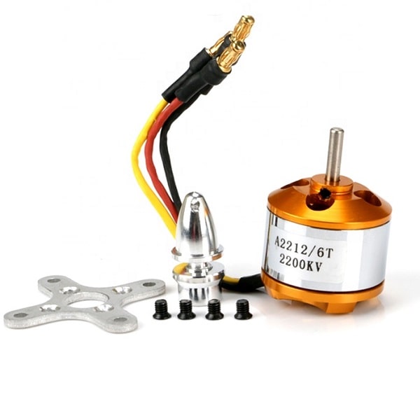 موتور براشلس مدل A2212-6T 2200KV-1 موتور براشلس مدل A2212/6T 2200KV - تصویر 1