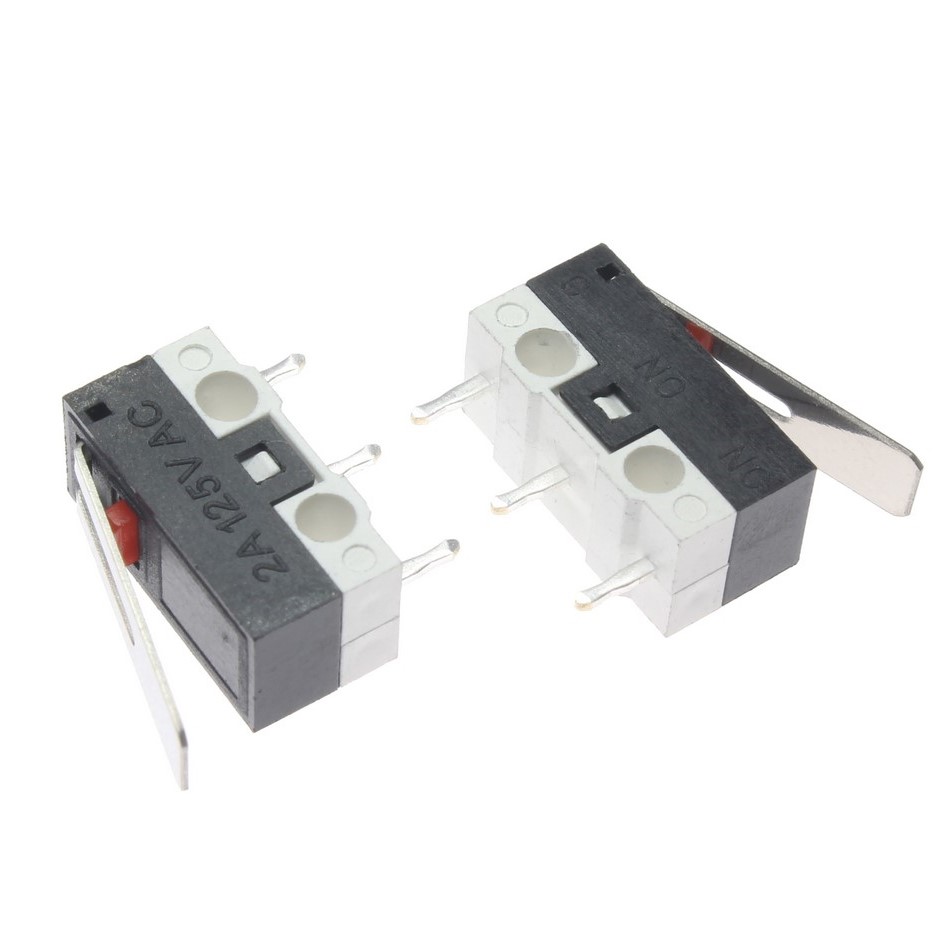 میکروسوئیچ مینیاتوری 2A 125VAC اهرم دار 13 میلی متر میکروسوئیچ مینیاتوری 2A 125VAC اهرم دار 13 میلی متر - تصویر 1