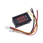 ولت متر و آمپرمتر روپنلی تک رنگ قرمز 10ADC - 100VDC
