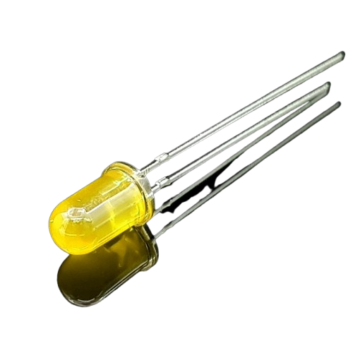 LED گرد زرد مات 5 میلی متر پایه بلند ( خود رنگ زرد )-1 LED گرد زرد مات 5 میلی متر پایه بلند ( خود رنگ زرد )