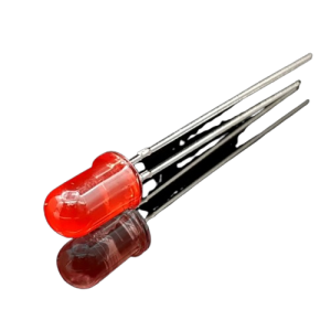 LED گرد قرمز مات 5 میلی متر پایه بلند