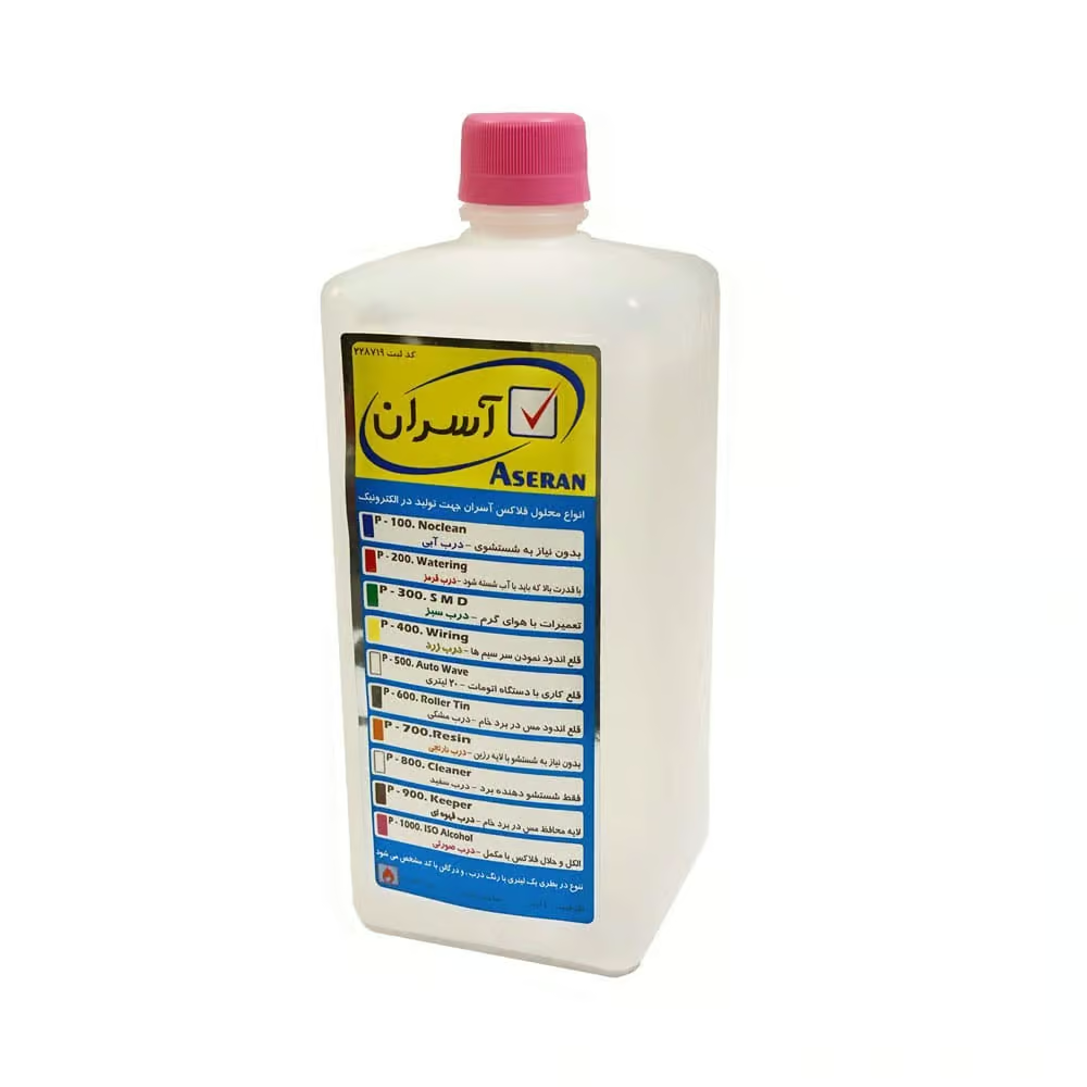 الکل و حلال فلاکس درب صورتی مدل P-1000.ISO ALCOHOL برند ASERAN