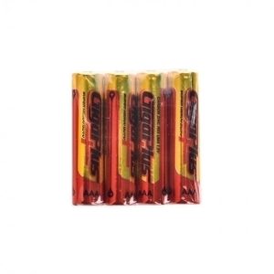 باتری نیم قلمی چهارتایی شرینک مدل R03 مارک GIGAPLUS