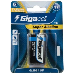 باتری کتابی 9 ولت آلکالاین کارتی برند GIGACELL