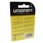 باتری کتابی 9 ولت آلکالاین کارتی مدل FORCE ALKALINE برند UNOMAT - تصویر 2
