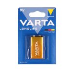 باتری کتابی 9 ولت آلکالاین کارتی مدل LONGLIFE برند VARTA