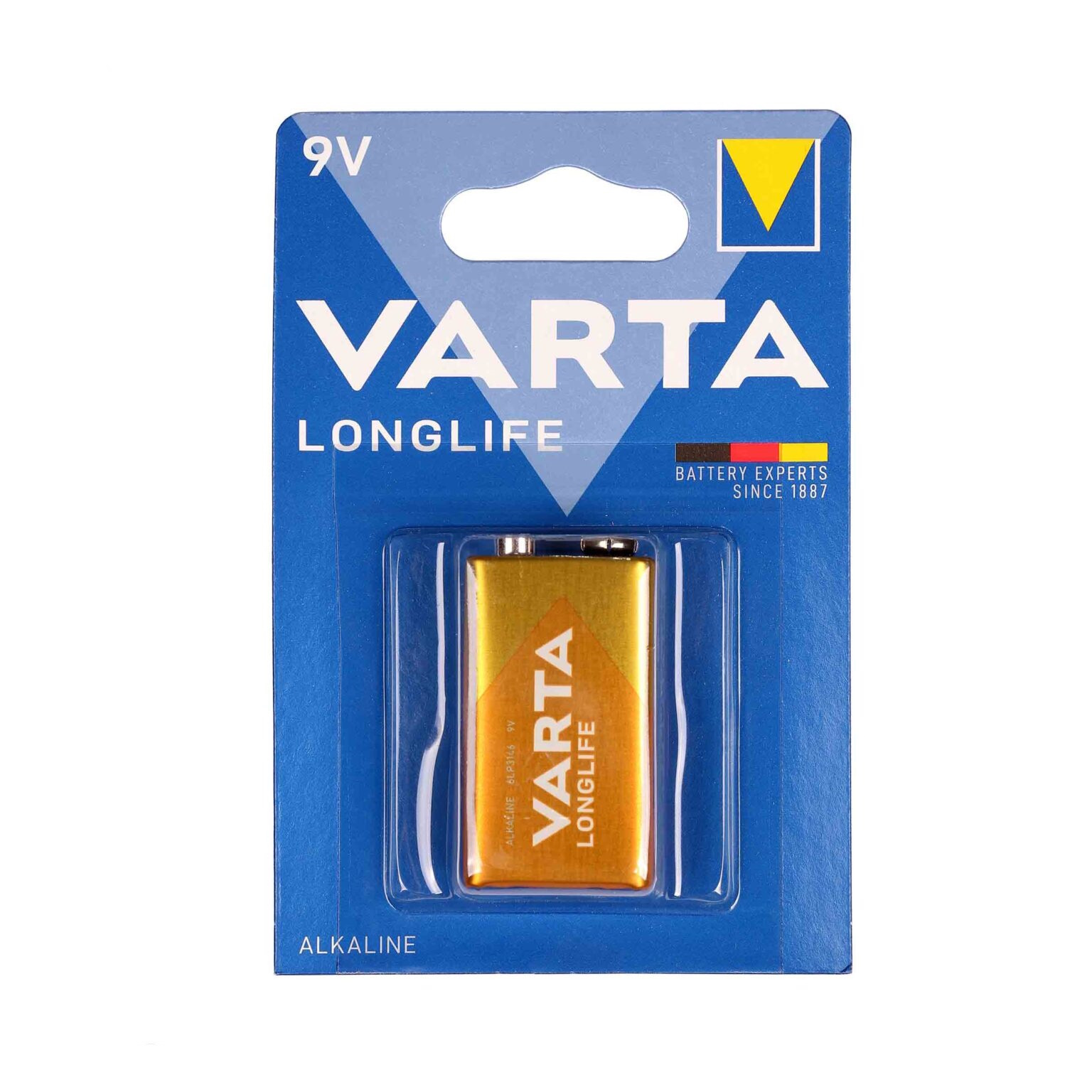 باتری کتابی 9 ولت آلکالاین کارتی مدل LONGLIFE برند VARTA-1 باتری کتابی 9 ولت آلکالاین کارتی مدل LONGLIFE برند VARTA