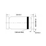 دیود زنر Z18V 0.5W SMD پکیج MINIMELF - تصویر 3