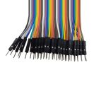 سیم جامپر نری به نری 40 رشته فلت 10 سانتیمتری