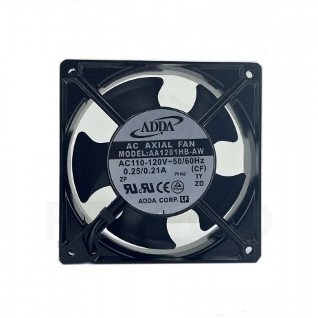 فن 110 ولت بلبرینگی 12x12x3.8 سانتی متر برند ADDA مدل AA1281HB-AW