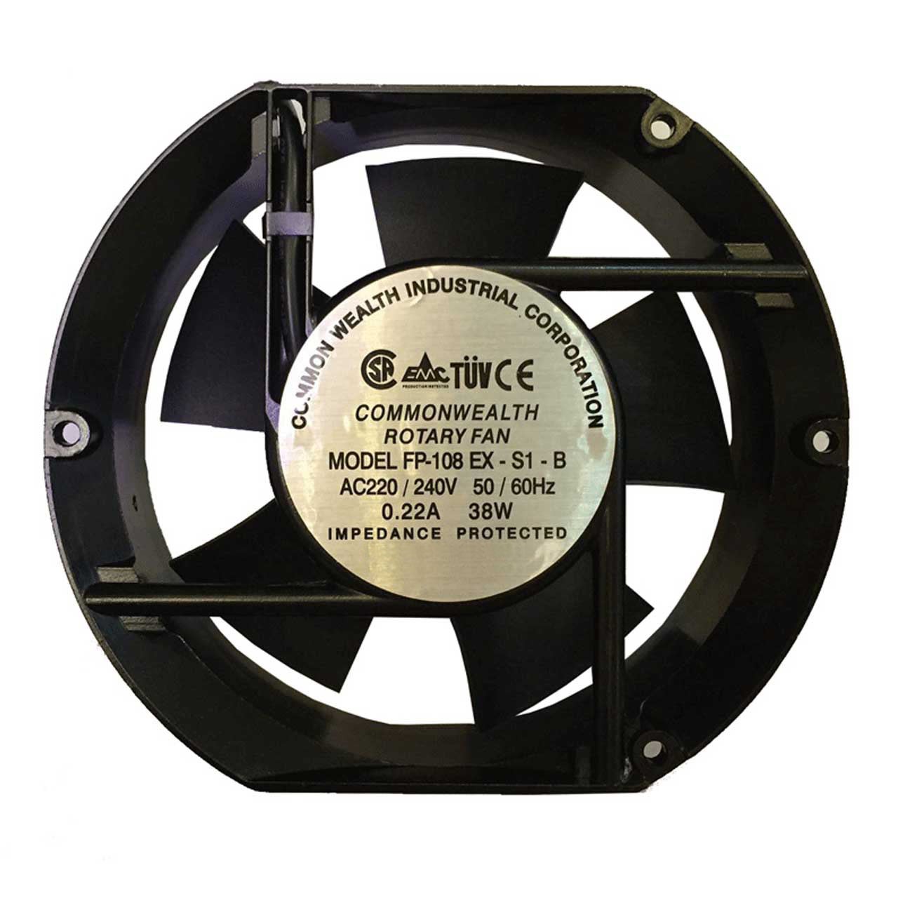 فن 220 ولت بلبرینگی 15x17x5 سانتی متر مدل FP-108EX-S1-B-1 فن 220 ولت بلبرینگی 15x17x5 سانتی متر مدل FP-108EX-S1-B