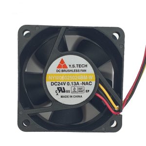فن 24 ولت بلبرینگی 6x6x2.5 سانتی متر مدل NYW06025024BM-W