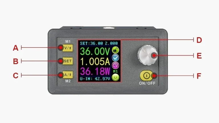 ماژول کاهنده 1000 وات دیجیتال مدل DPS5020 با رابط بی سیم