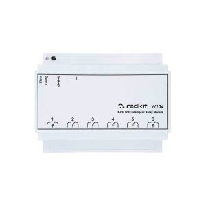 کنترلر رله هوشمند 6 کانال با وای فای و اینترنت مدل RAD-W104