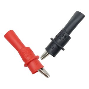 گیره سوسماری مخصوص پراب مولتی متر (قرمز و مشکی)