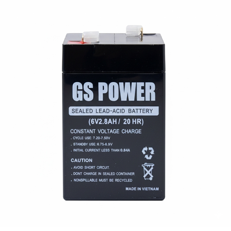 باتری سیلد اسید 6 ولت 2.8 آمپر ساعت مارک GS POWER-2 باتری سیلد اسید 6 ولت 2.8 آمپر ساعت مارک GS POWER