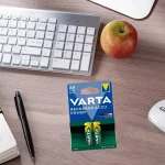 باتری قلمی شارژی کارتی دوتایی 1.2 ولت 2100 میلی آمپر مارک VARTA