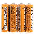 باتری قلمی چهارتایی شرینک مدل DRY BATTERY مارک DAEWOO