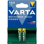 باتری نیم قلمی شارژی کارتی دوتایی 1.2 ولت 1000 میلی آمپر مارک VARTA