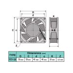 فن 12 ولت 5x5x2 سانتی متر برند dtec مدل SONUN