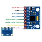 ماژول ژیروسکوپ-شتاب سنج مدل GY-521 با سنسور 3 محوره MPU6050