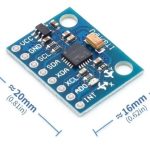 ماژول ژیروسکوپ-شتاب سنج مدل GY-521 با سنسور 3 محوره MPU6050