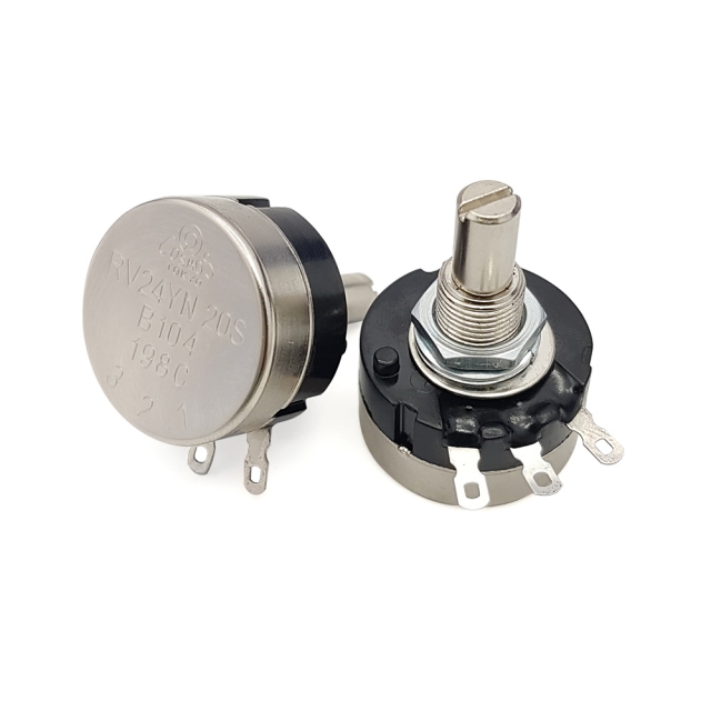 ولوم صنعتی کربنی خطی 100 کیلو اهم مدل RV24YN-1 ولوم صنعتی کربنی خطی 100 کیلو اهم مدل RV24YN