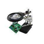 گیره مونتاژ ذره بین دار بهمراه پایه هویه و چراغ LED مدل TE-800 - تصویر 10