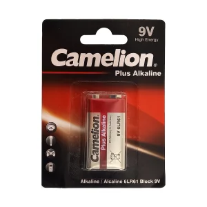 باتری کتابی 9 ولت آلکالاین کارتی مدل PLUS ALKALINE برند CAMELION