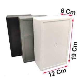 جعبه پلاستیکی 19x12x6 سانتی متر مشکی
