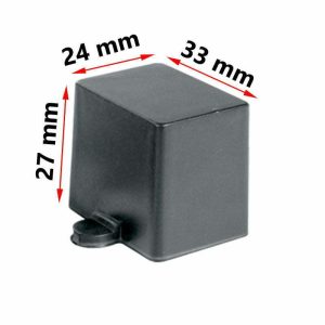 جعبه پلاستیکی گوشواره ای 3x2x3 سانتی متر مشکی