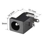 جک آداپتوری مادگی روبردی مدل DC-005T 5.5x2.5