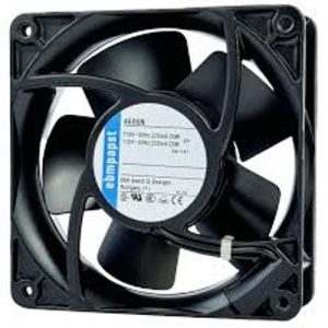 فن 115 ولت بلبرینگی 12x12x3.8 سانتی متر برند EBMPAPST مدل 4606N