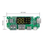 ماژول ساخت پاور بانک دارای نمایشگر و دو خروجی مدل H961-U