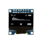 نمایشگر OLED سایز 0.96 اینچ سفید دارای ارتباط SPI و چیپ درایور SSD1306