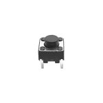 تک سوئیچ دو پایه سایز 6X6X5 میلی متر پکیج DIP مشکی