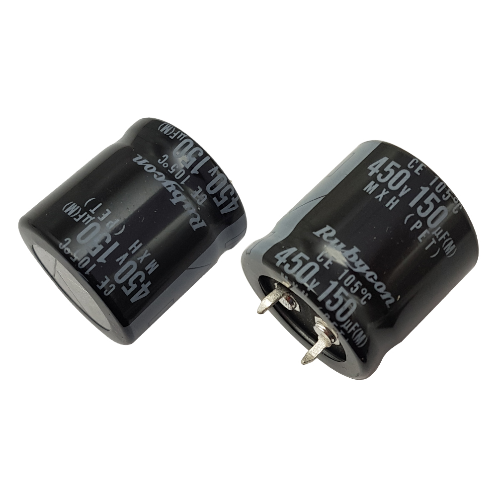 خازن الکترولیتی 150UF 450V-1 خازن الکترولیتی 150UF 450V