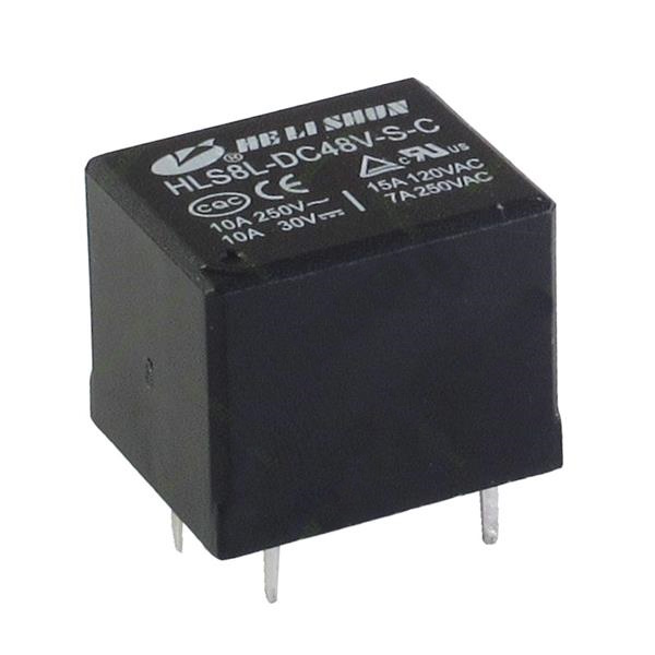 رله پایه میلون 48 ولت 10 آمپر 5 پایه کد HLS8L-DC48V-S-C