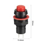 شستی فشاری گرد 10 میلی متر مدل DS-213 (قرمز - مشکی) - تصویر 3